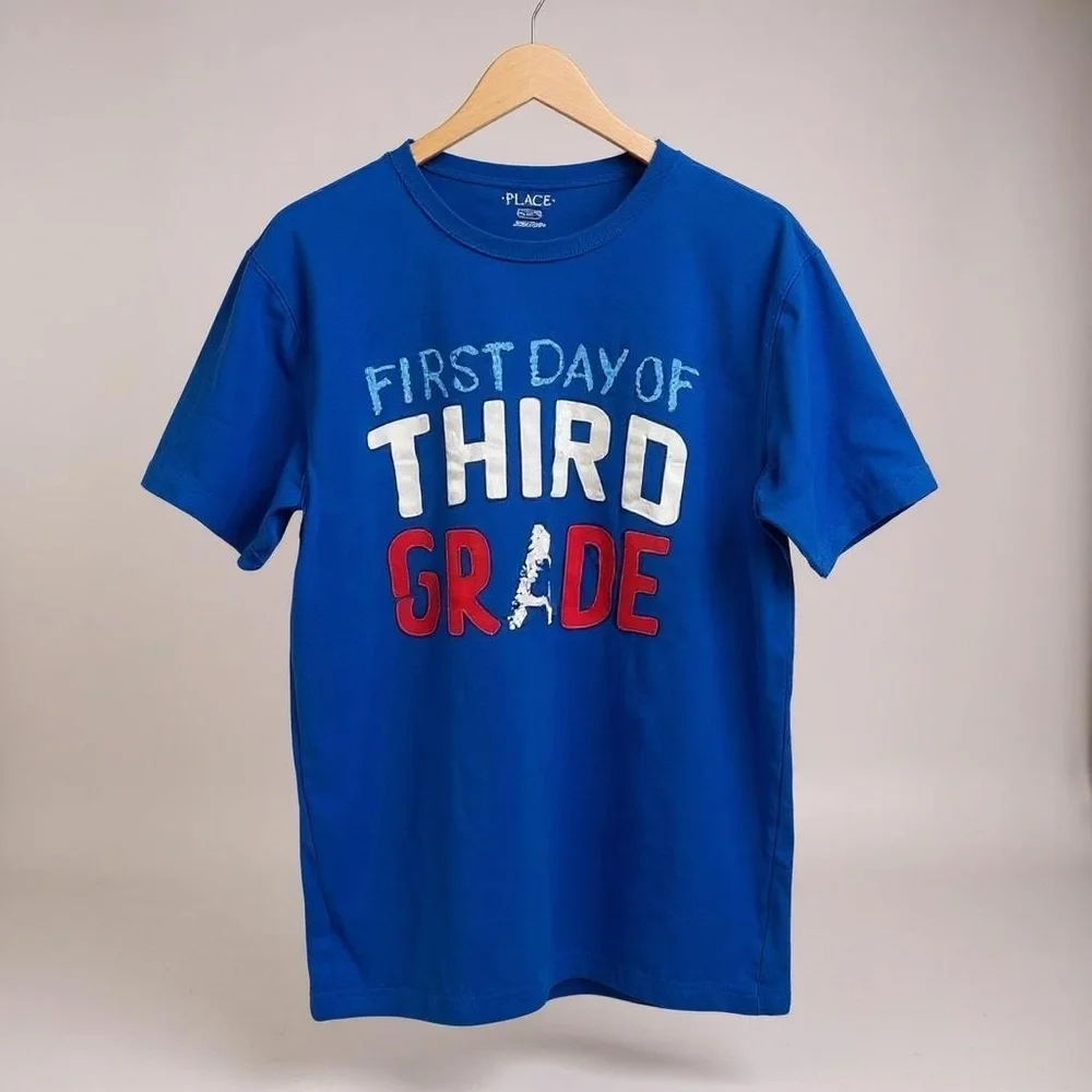 Children’s Place Boys First Day of Third Grade Shirt Size‎ XXL 16